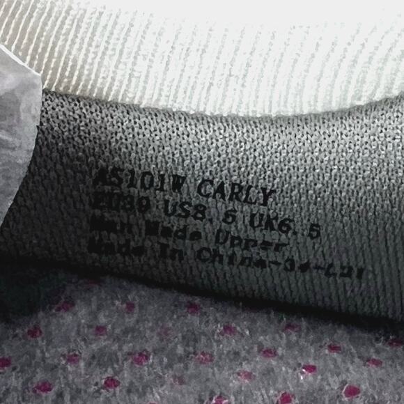 Aetrex Carly Knit Arch Support Sneaker White AS110W Women 8.5 Lightweight - Picture 8 of 9